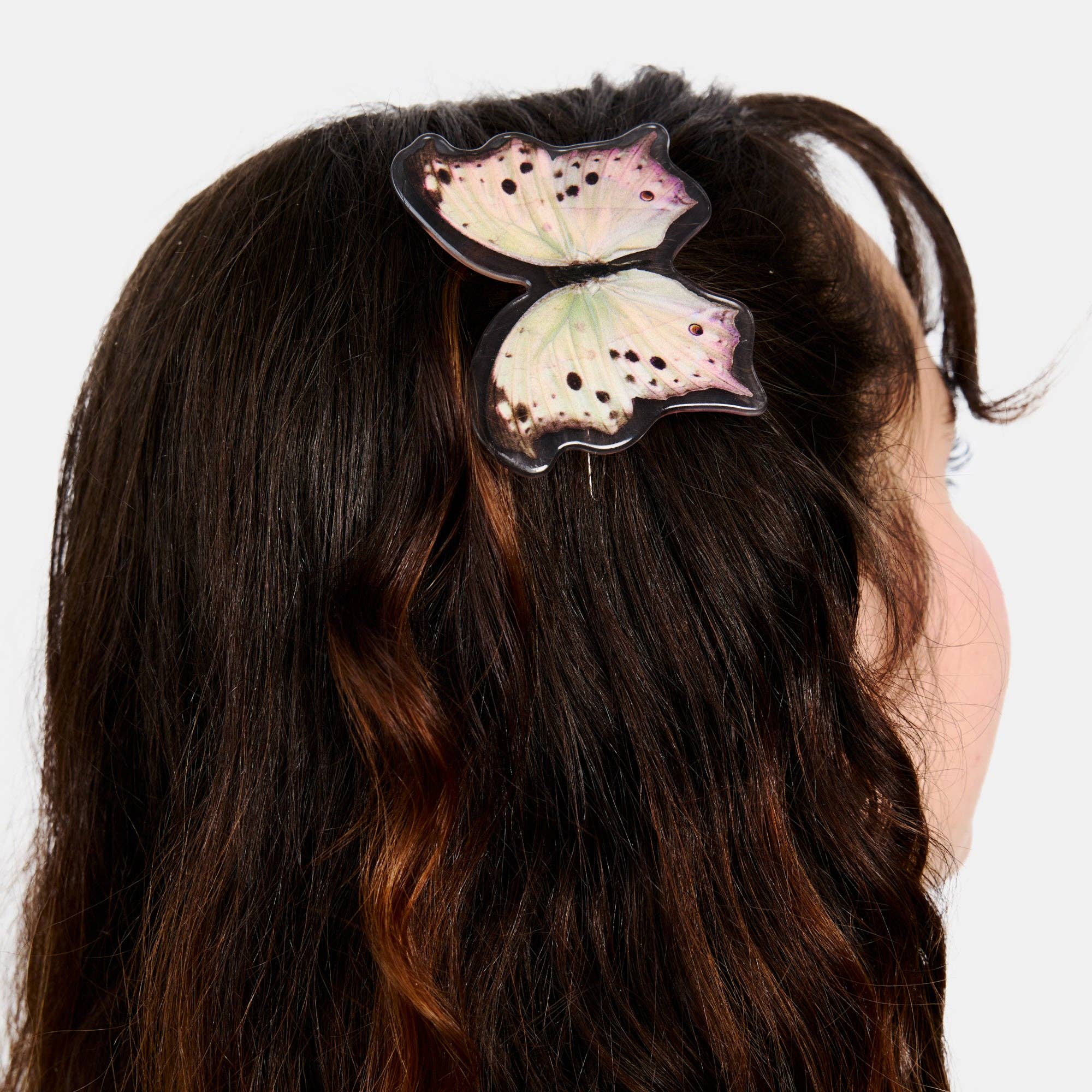 Clip in Pearl Butterfly