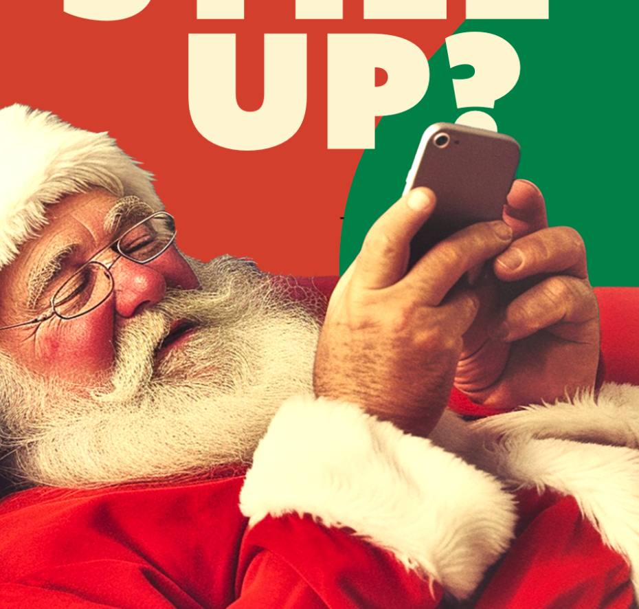 STILL UP? christmas card