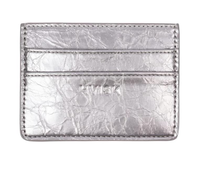 HVISK - CARDHOLDER SHINY STRUCTURE - METALLIC GREY