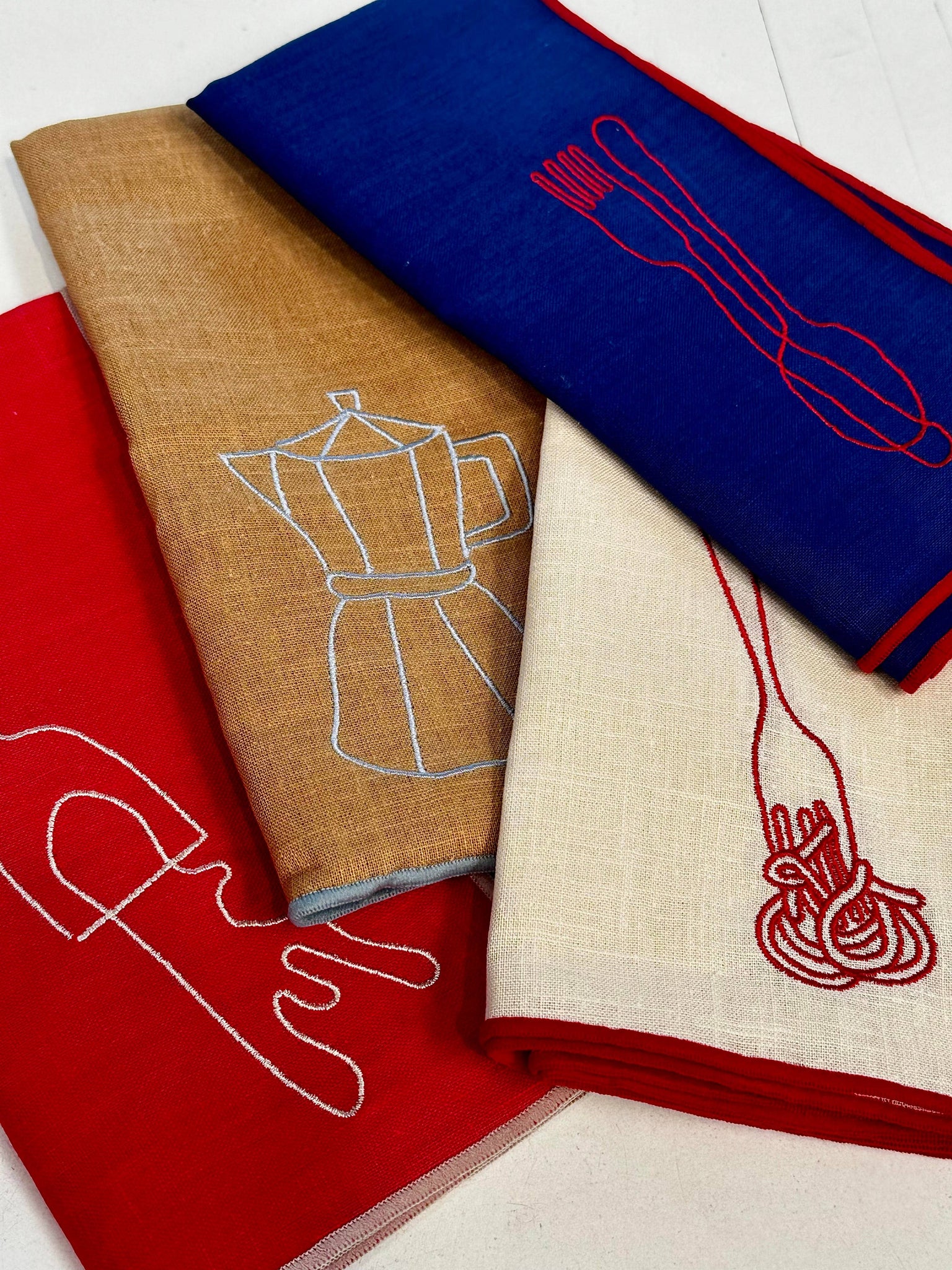 MÆGEN - Linen Blend Napkins - Wine (Set of 2)