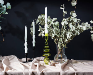 MÆGEN - MÆGEN Twist Taper Candles - 3 Pack - Ice White