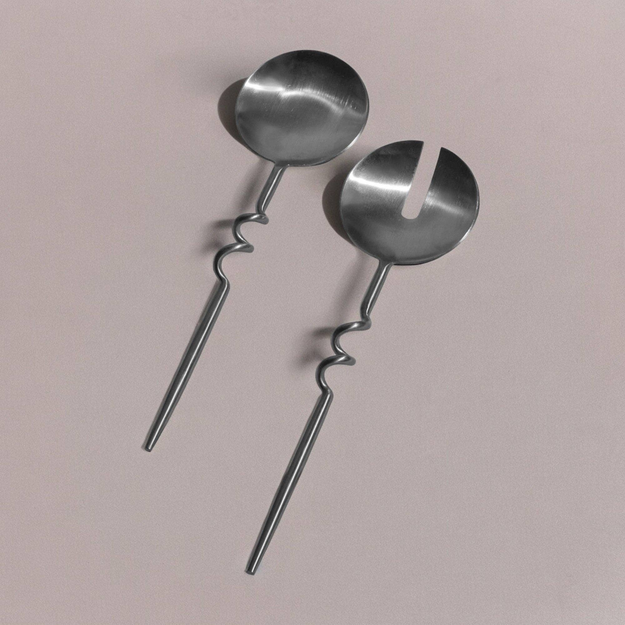 ELISA SILVER SERVES BY DIEGO OLIVERO STUDIO (SET OF TWO)