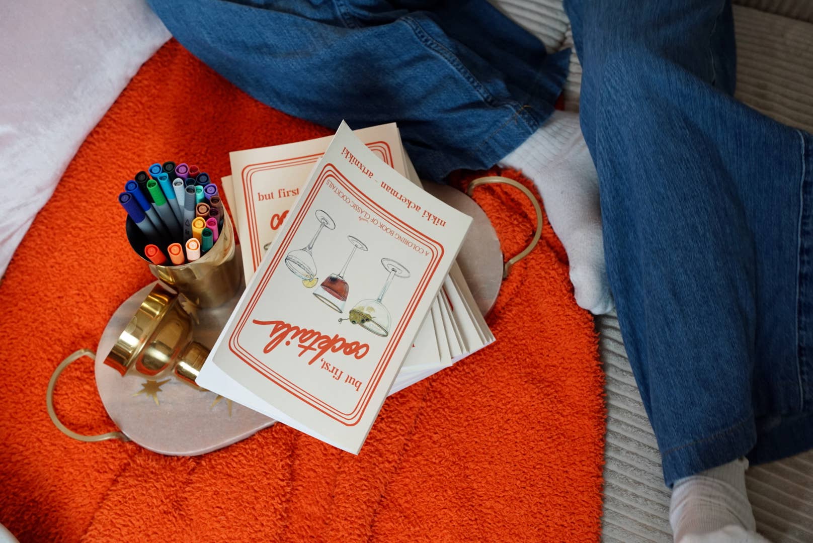 But first, cocktails: A Coloring Book of Classic Cocktails