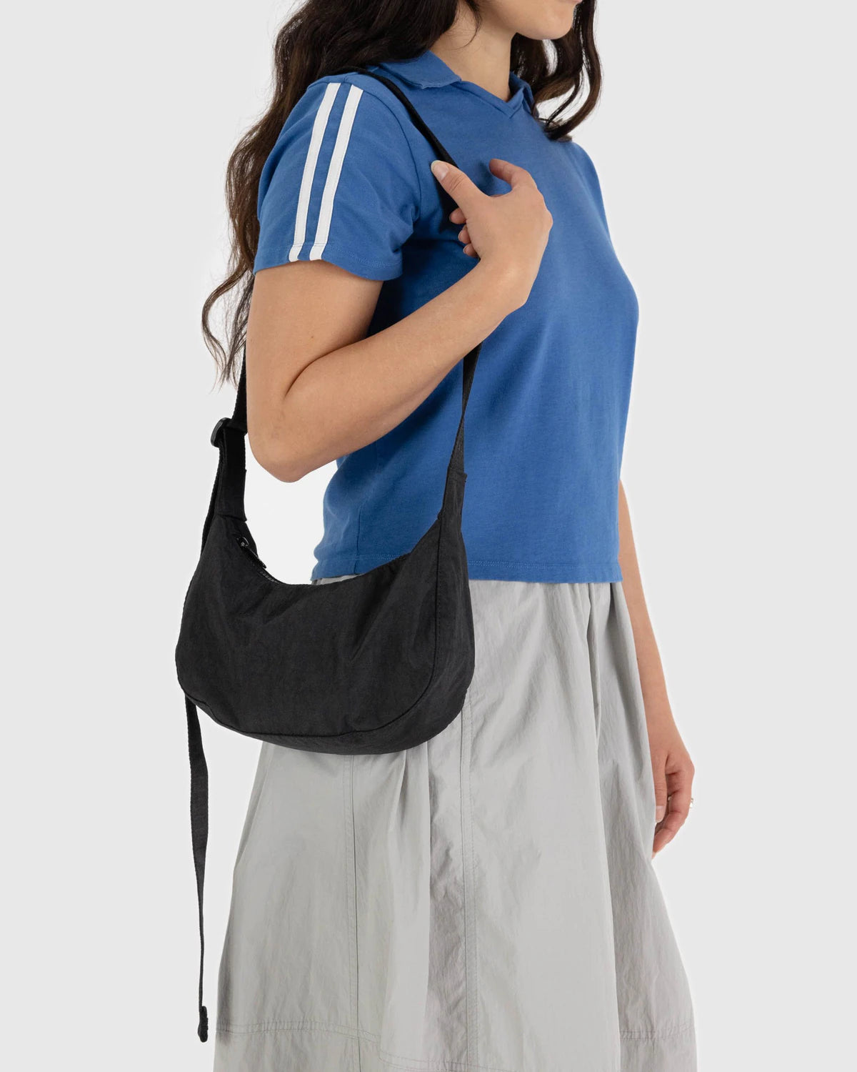 SMALL NYLON CRESCENT BAG