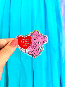 The Peach Fuzz - Leave Trans Kids Alone Sticker