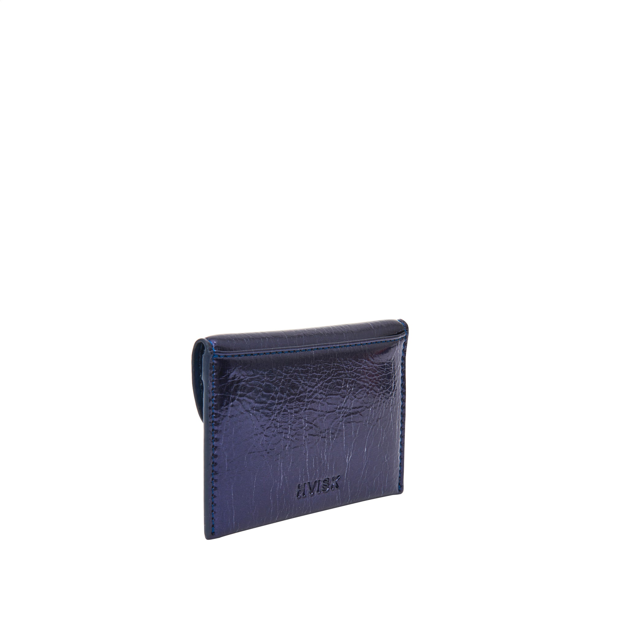 WALLET WAVE METALLIC STRUCTURE - SHEENY NAVY