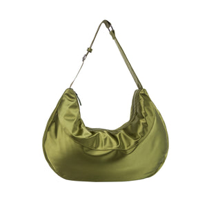 EDNA SHINY TWILL - GREEN LAND