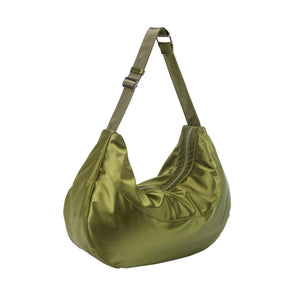 EDNA SHINY TWILL - GREEN LAND