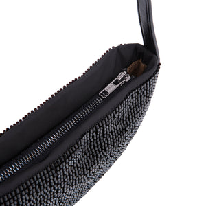 HVISK - HALO SHINY TWILL BEADED - FINEST BLACK