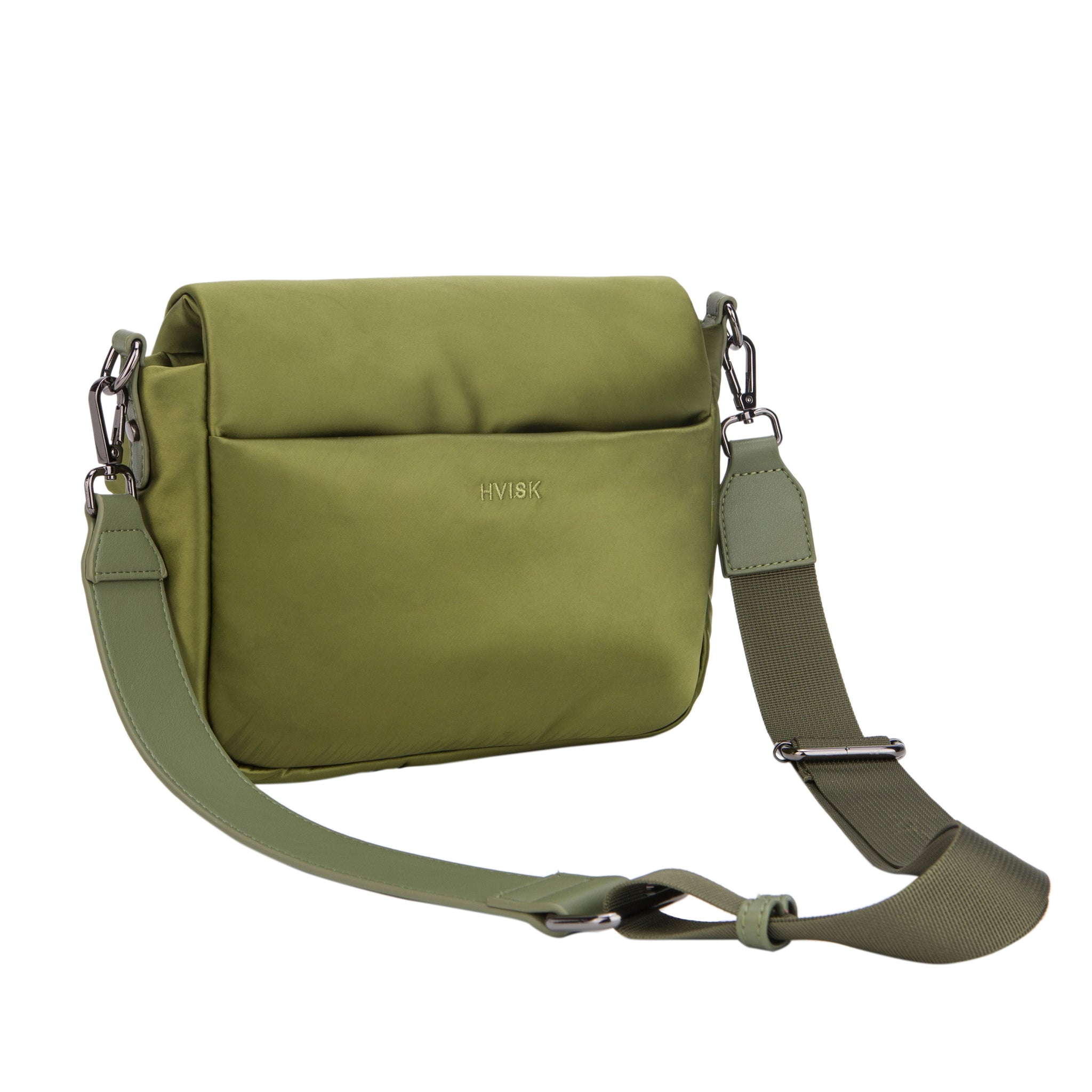 HVISK - CAYMAN POCKET PUFFER SHINY TWILL - GREEN LAND
