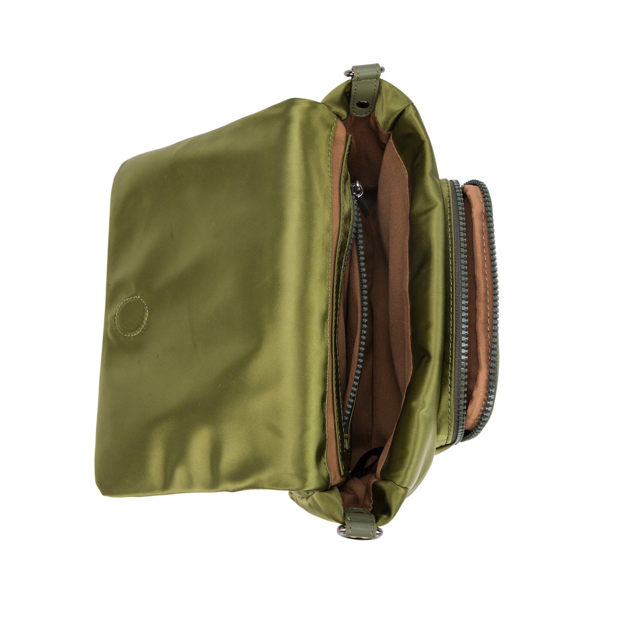 HVISK - CAYMAN POCKET PUFFER SHINY TWILL - GREEN LAND