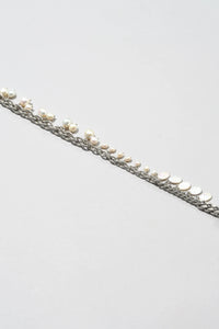 PEARL MIXED METAL WRISTLET