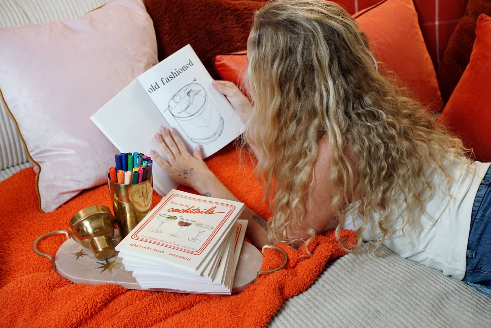 But first, cocktails: A Coloring Book of Classic Cocktails