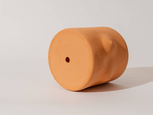 8" TERRA COTTA BOOB POT