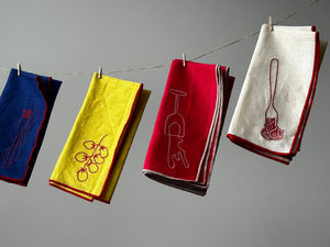 MÆGEN - Linen Blend Napkins - Wine (Set of 2)