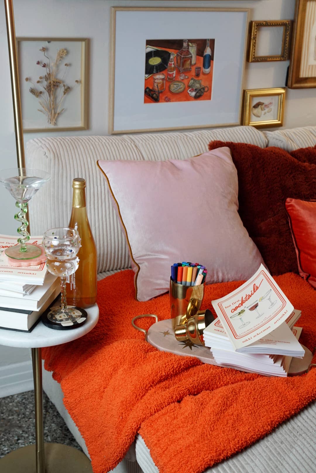 But first, cocktails: A Coloring Book of Classic Cocktails