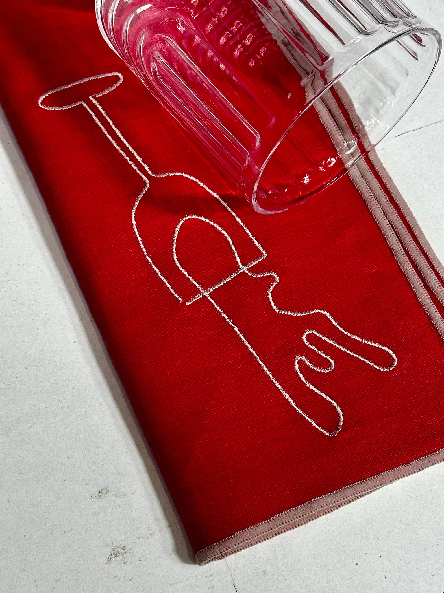 MÆGEN - Linen Blend Napkins - Wine (Set of 2)