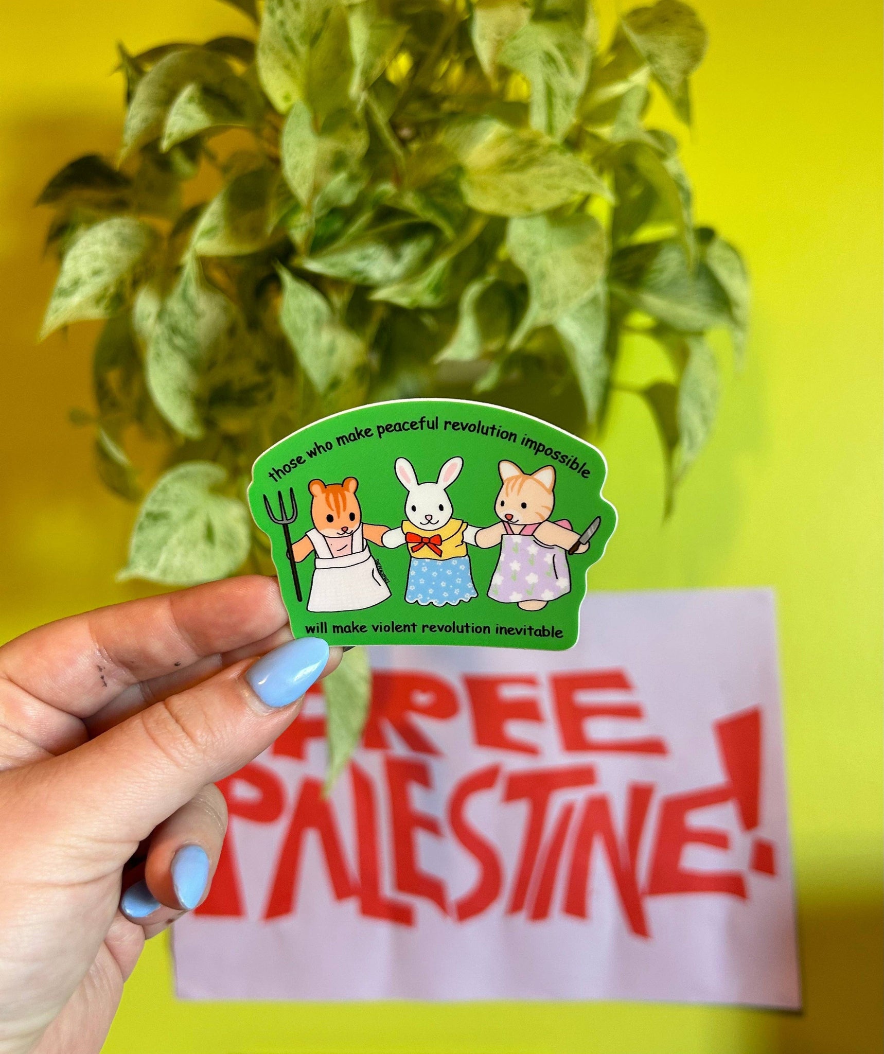 The Peach Fuzz - Violent Revolution Critter Sticker