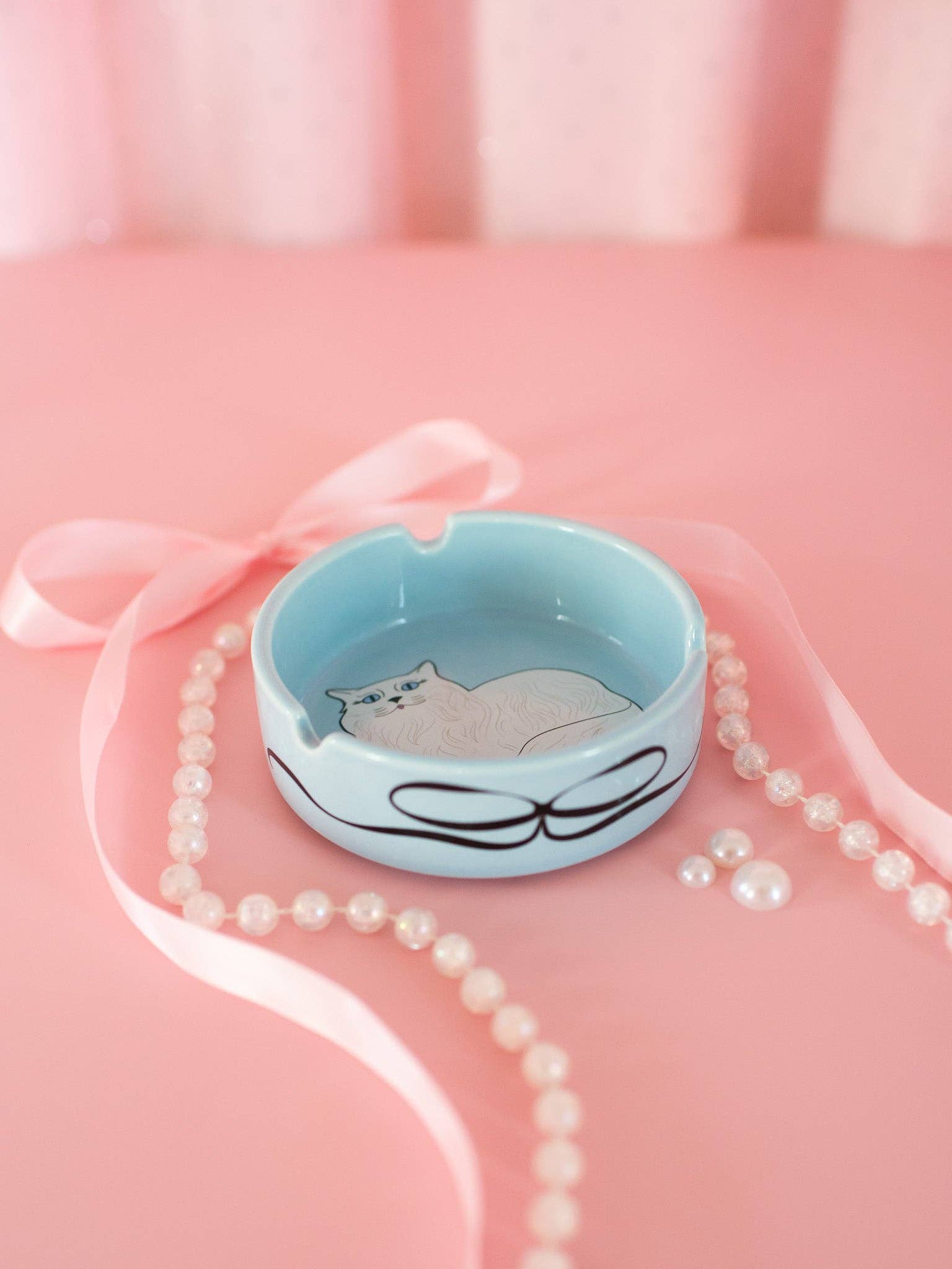 MISS KITTY CERAMIC ASH TRAY