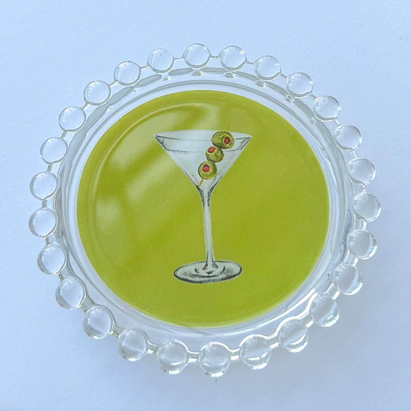 Wear Your Snacks - Dirty Martini Trinket Dish: Cream