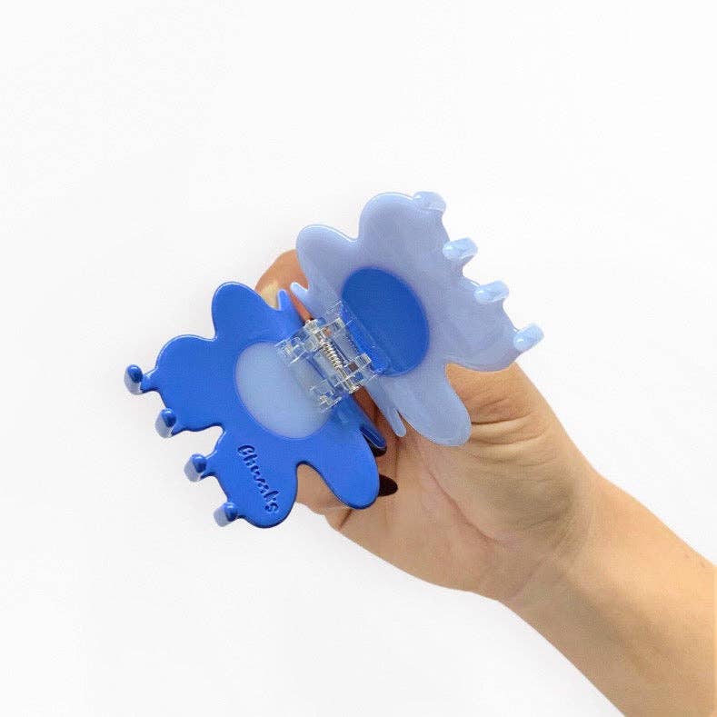 CHUNKS - Flower Claw in Periwinkle + Blue