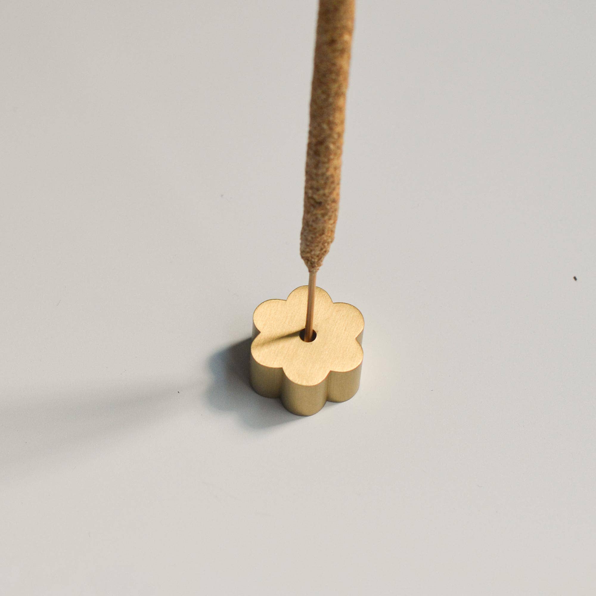 Cedar and Myrrh - Flower Brass Incense Holder