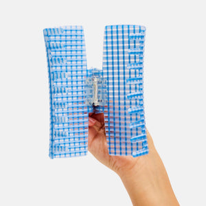 CHUNKS - Jumbo Box Claw in Blue Lattice