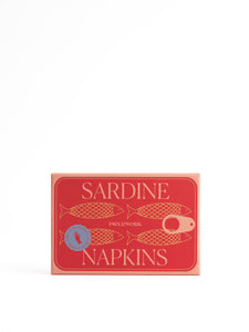 Piecework - Sardine Cocktail Napkins - Set of 4