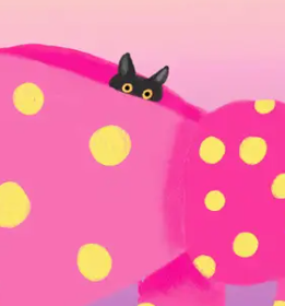 Carolyn Suzuki - RIBBON AND CATS - Birthday Card