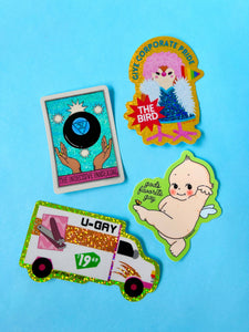 The Peach Fuzz - U-Gay Moving Truck Glitter Sticker