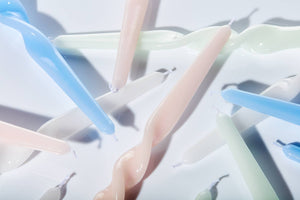 MÆGEN - MÆGEN Twist Taper Candles - 3 Pack - Ice White