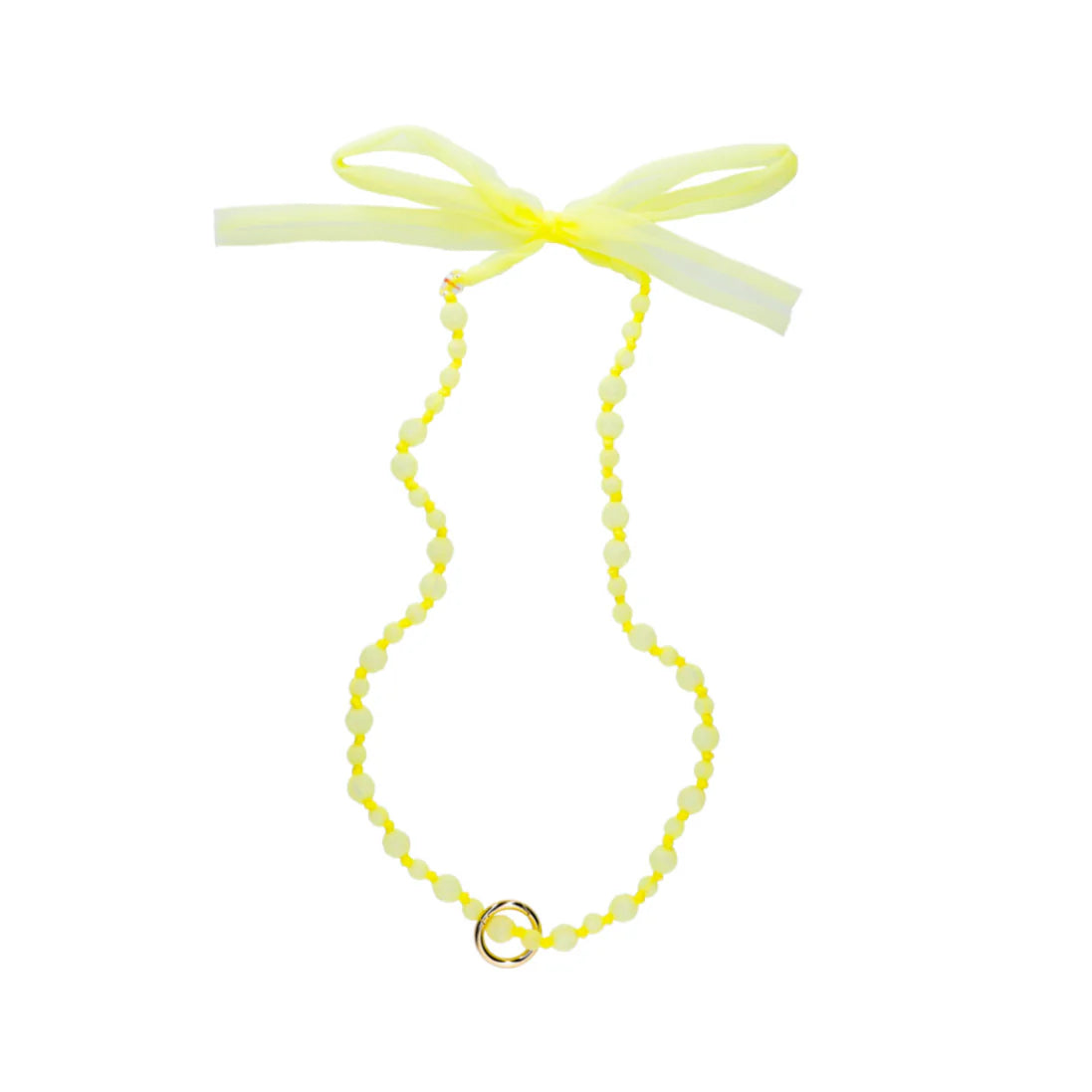 LAGIMUSIM BEADS&RIBBON SHOULDER STRAP
