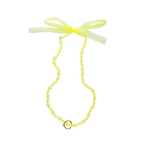 LAGIMUSIM BEADS&RIBBON SHOULDER STRAP