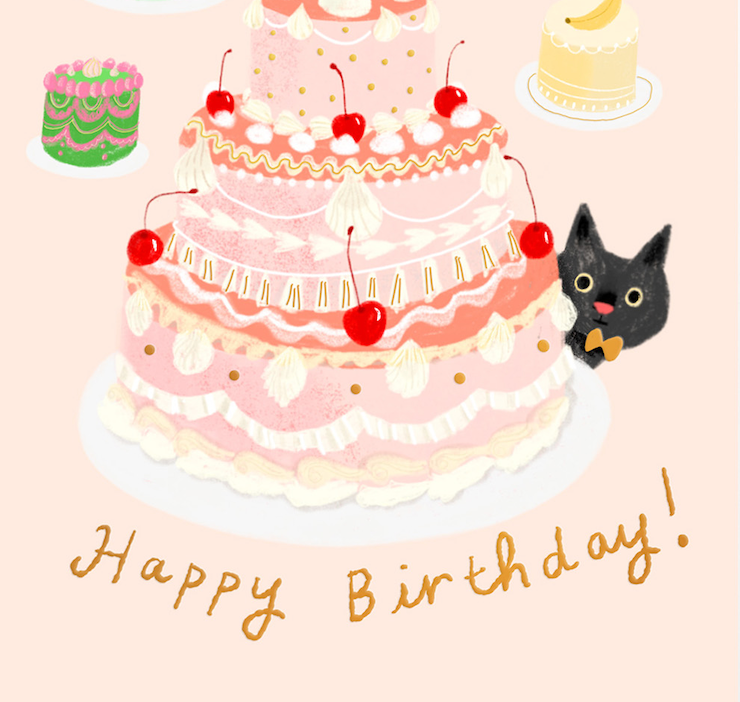 Carolyn Suzuki - LE GATEAU  - Birthday Card
