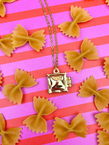 RAVIOLI LOCKET NECKLACE
