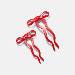 CHUNKS - Bow Hairpin in Small Cherry
