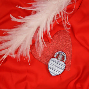 HEART LOCK LIGHTER- SILVER