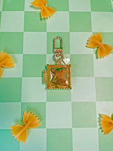 RAVIOLI LOCKET KEYCHAIN