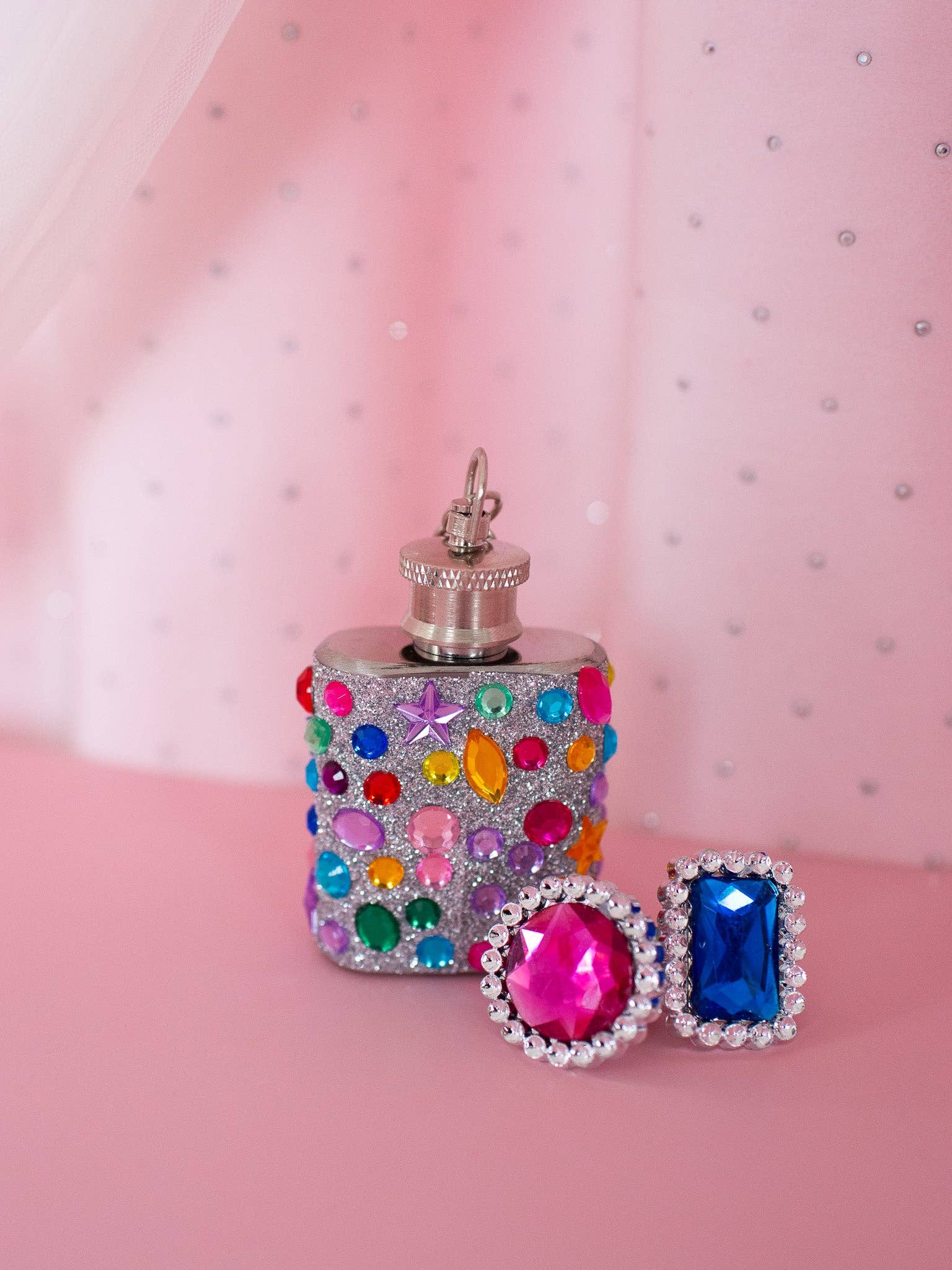 PRETTY PRETTY PRINCESS MINI FLASK KEYCHAIN