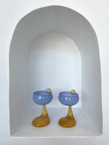 PUDDLE STEM COUPE GLASS SET