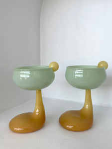 PUDDLE STEM COUPE GLASS SET