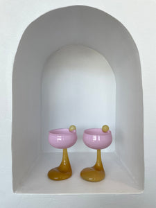 PUDDLE STEM COUPE GLASS SET