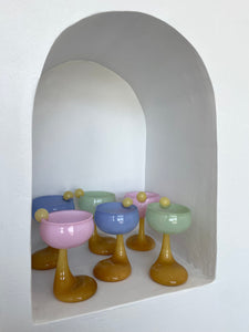 PUDDLE STEM COUPE GLASS SET