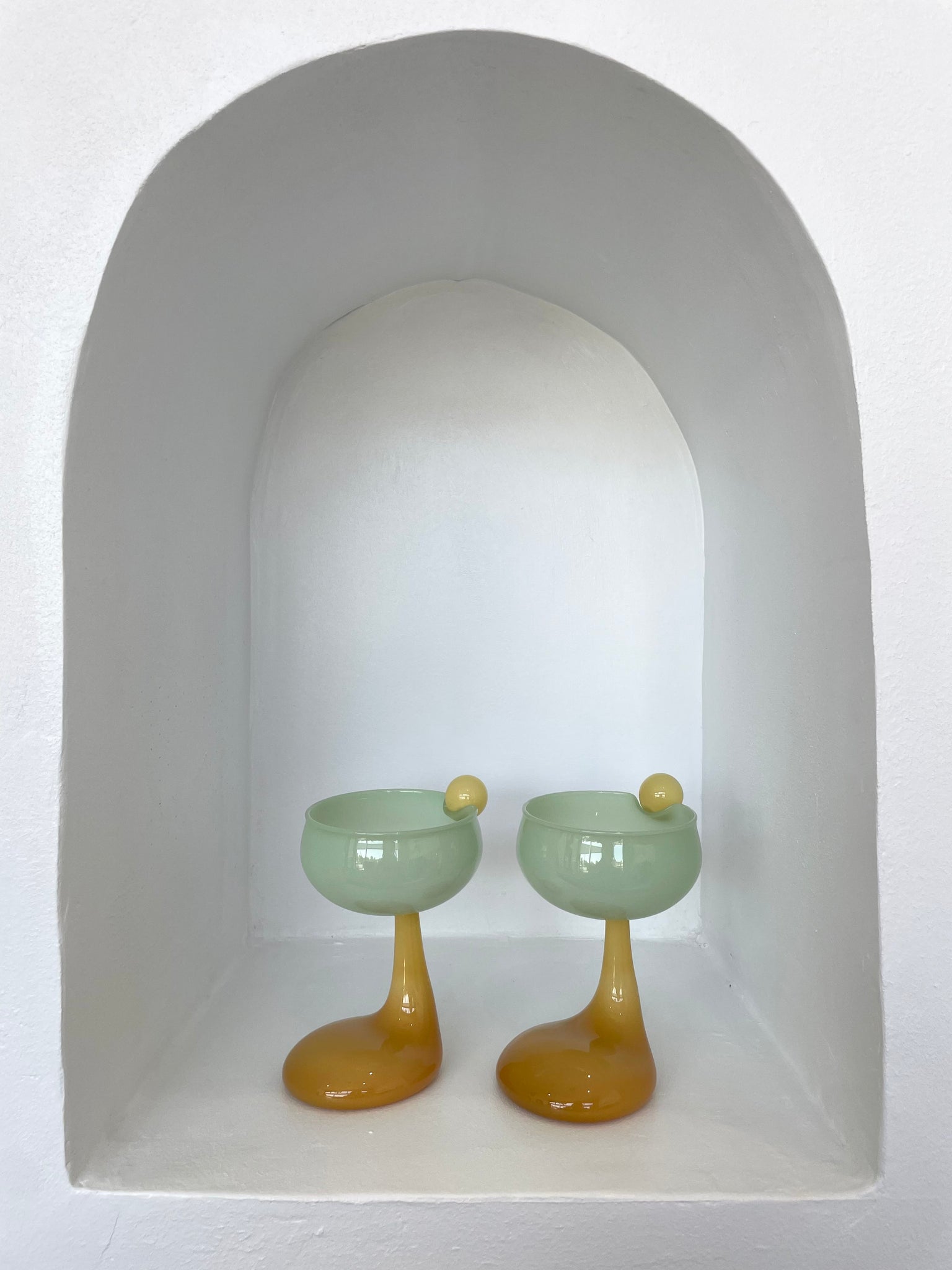PUDDLE STEM COUPE GLASS SET