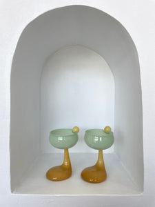 PUDDLE STEM COUPE GLASS SET