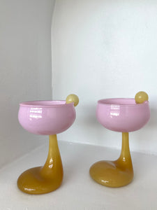 PUDDLE STEM COUPE GLASS SET