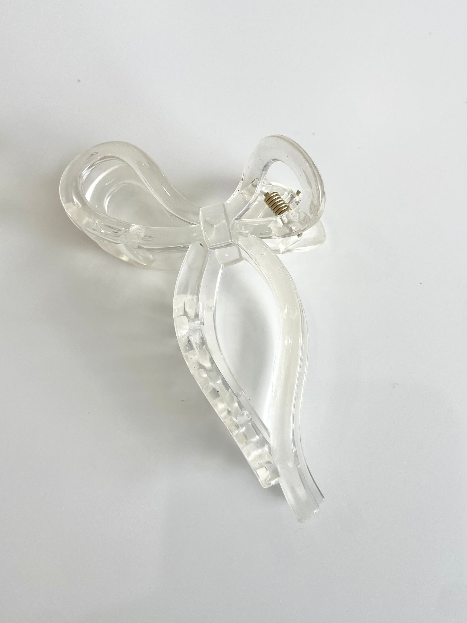 BIG BOW HAIR CLAW - GLASS