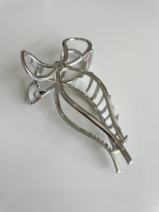 BIG BOW HAIR CLAW - METAL