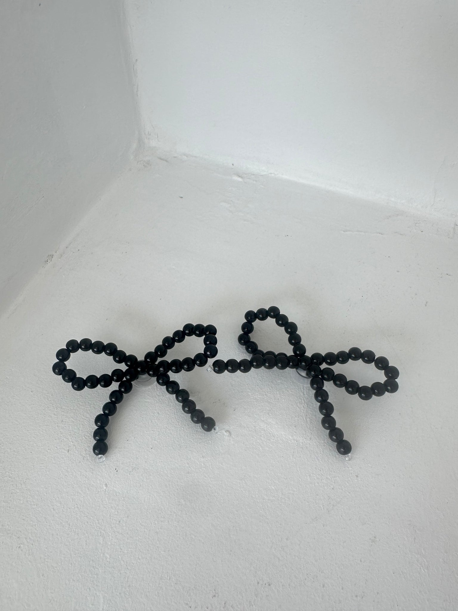 CROC CHARM SET - BLACK BOW