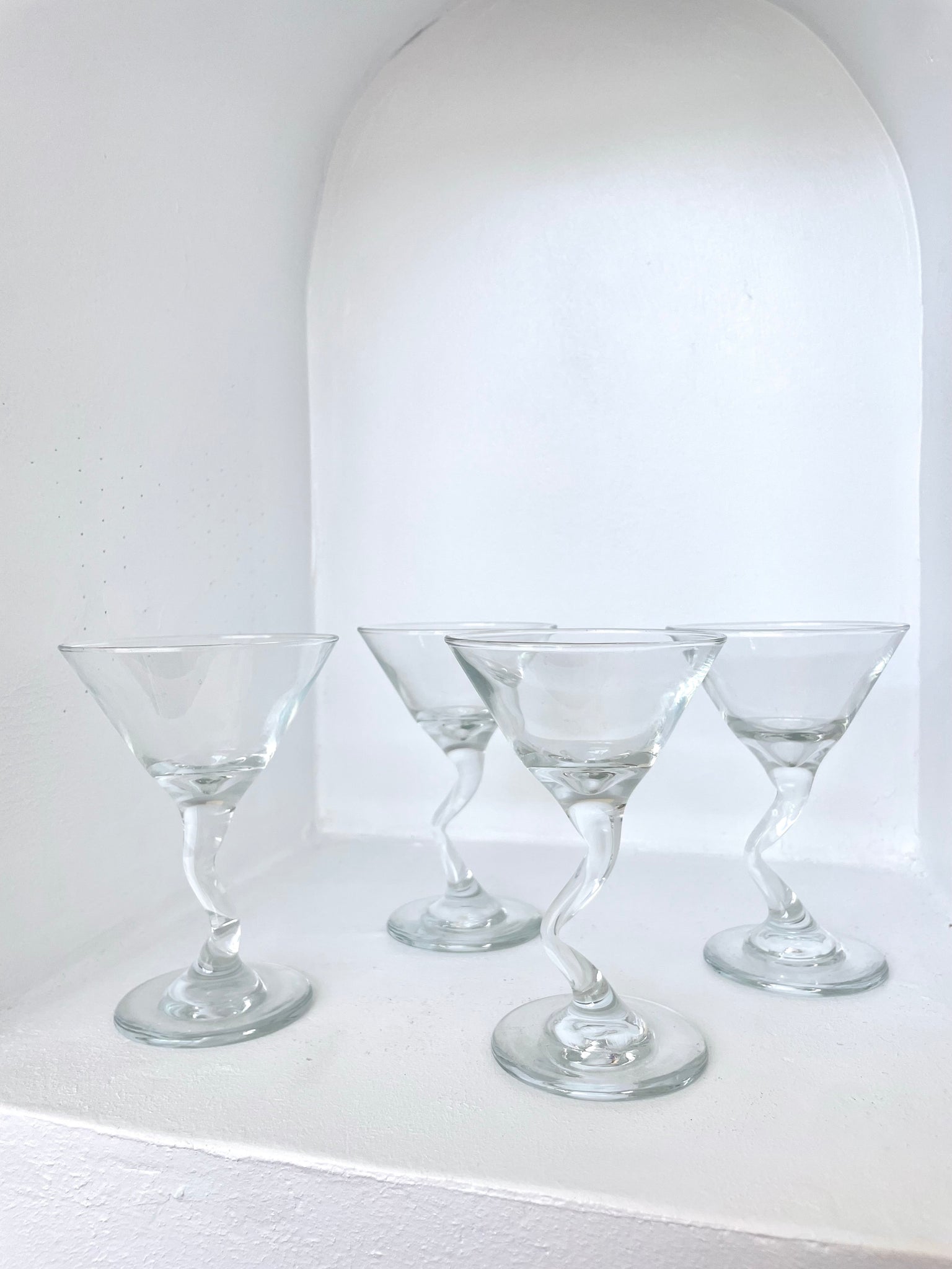Z STEM MARTINI GLASSES